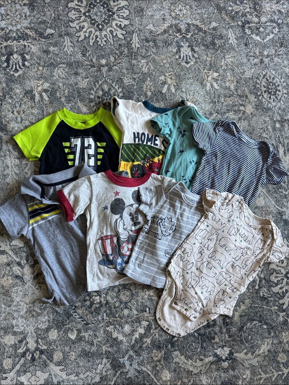 Bundle of 8 Baby Tops/Onesies